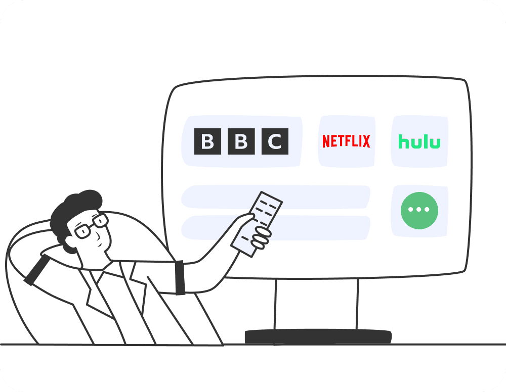 Bypass geo-restrictions for Netflix, Hulu & more