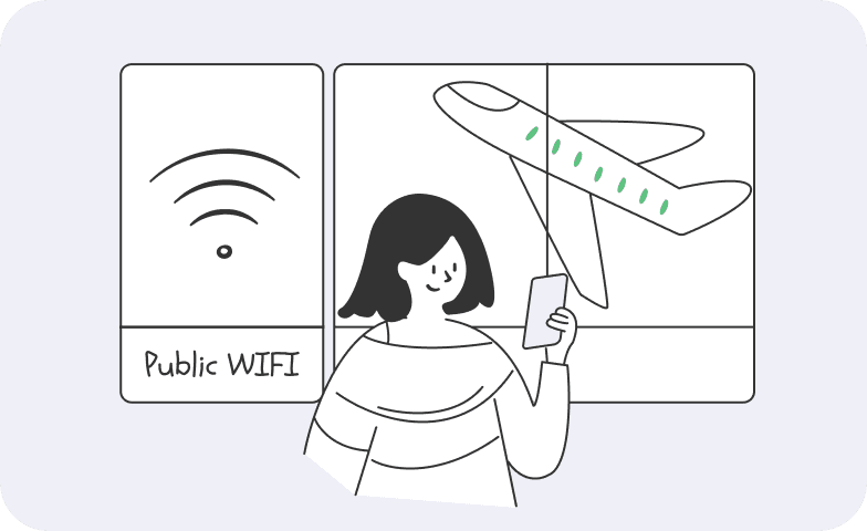 Ensures privacy on public Wi-Fi