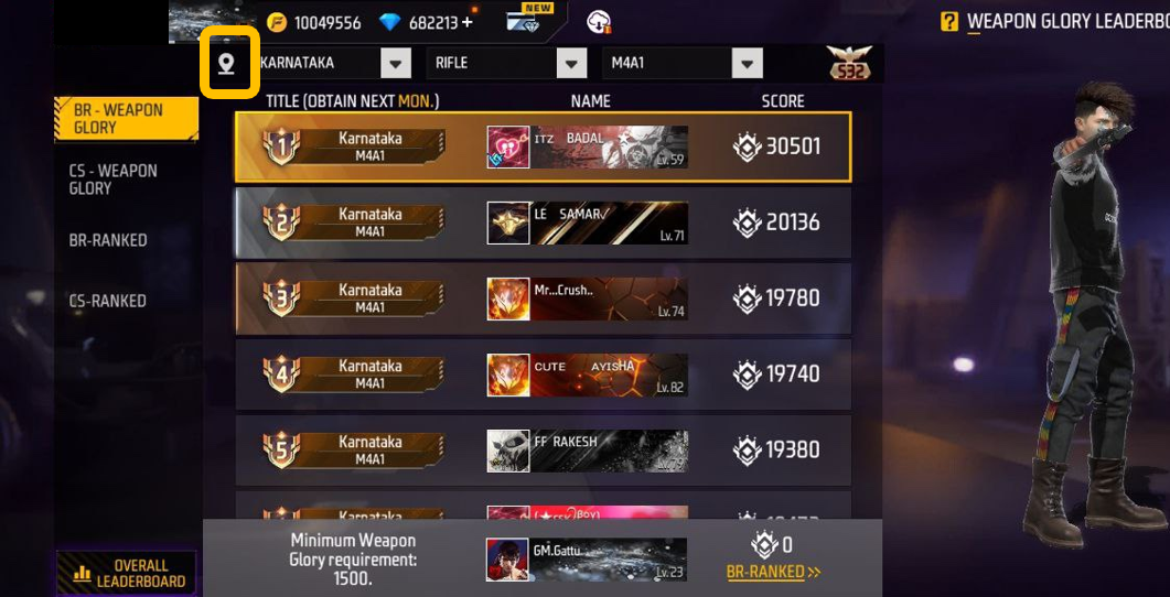 Change the Free Fire Language and Locale Settings