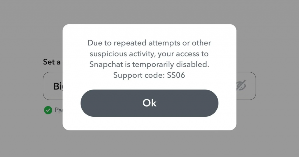 Snapchat Device Ban SS06
