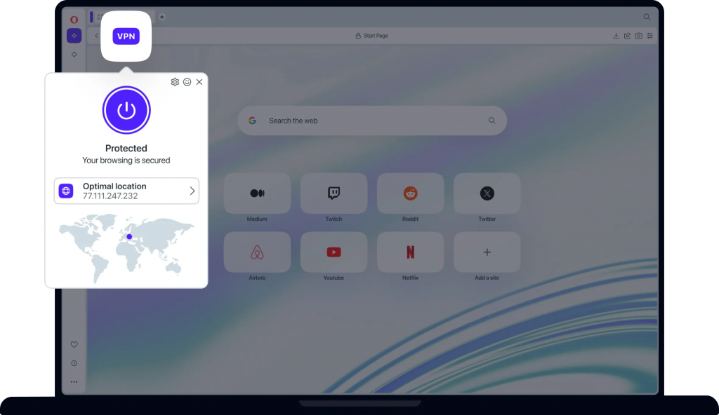 Opera VPN for PC Browser