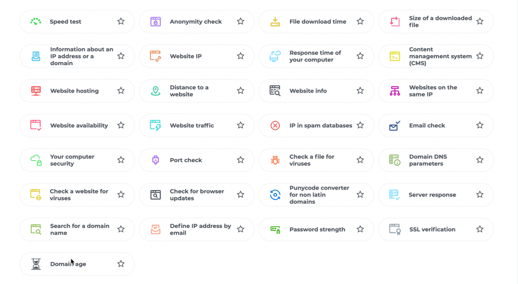 IP testing tools and features