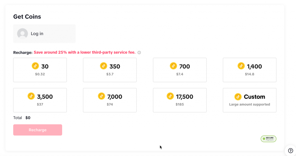 Get Cheap Coins from TikTok.com/Coin