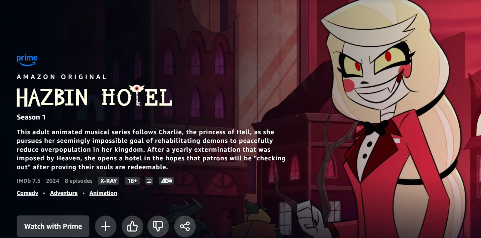 Hazbin Hotel on Prime Video