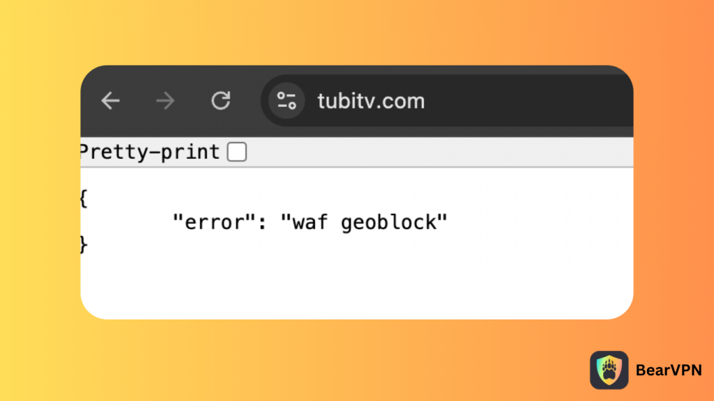 WAF Geoblock’ Error on Tubi